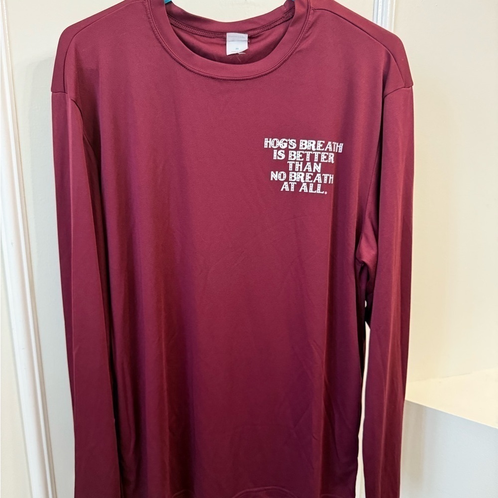 Maroon Long Sleeve Tee - Picture 2 of 4